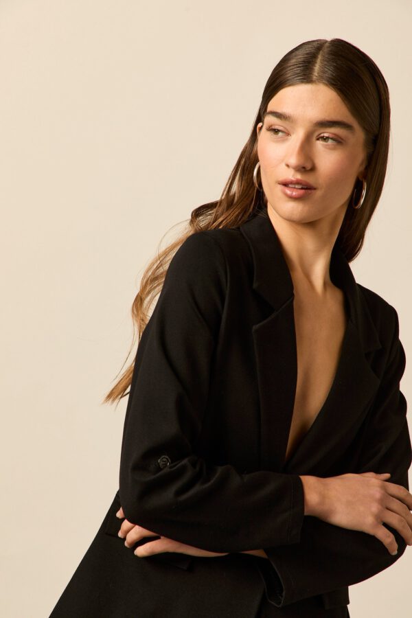 Blazer sastre larga negro - Image 3
