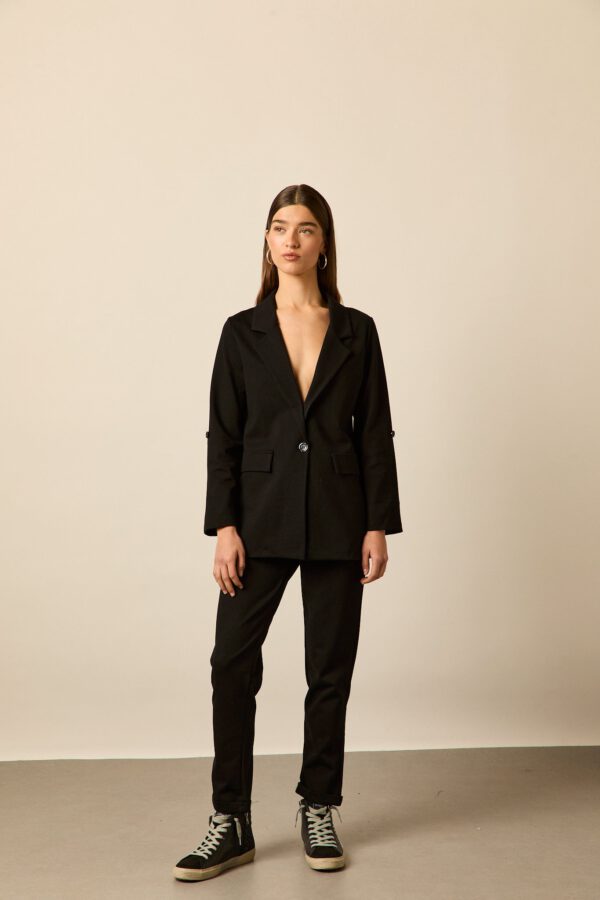 Blazer sastre larga negro - Image 5