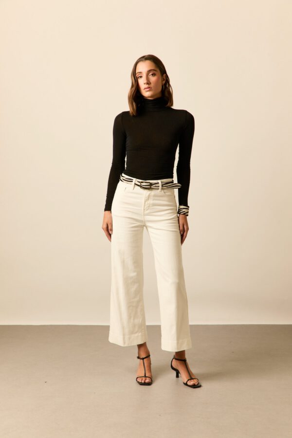 Camiseta segunda piel con cashmere negro - Image 5