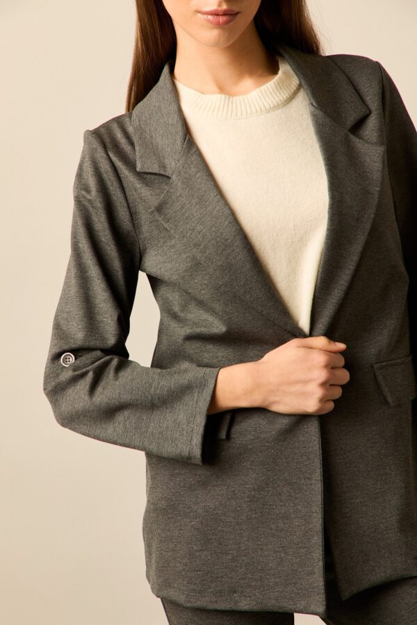 Blazer sastre larga gris - Image 5