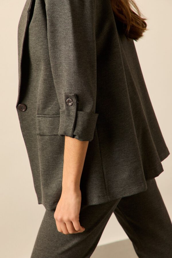 Blazer sastre larga gris - Image 6