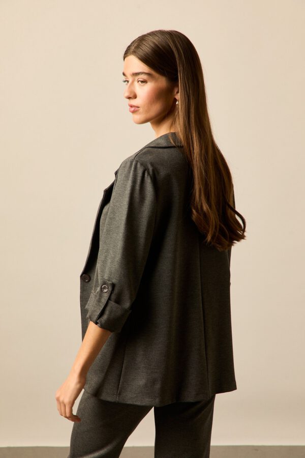 Blazer sastre larga gris - Image 7