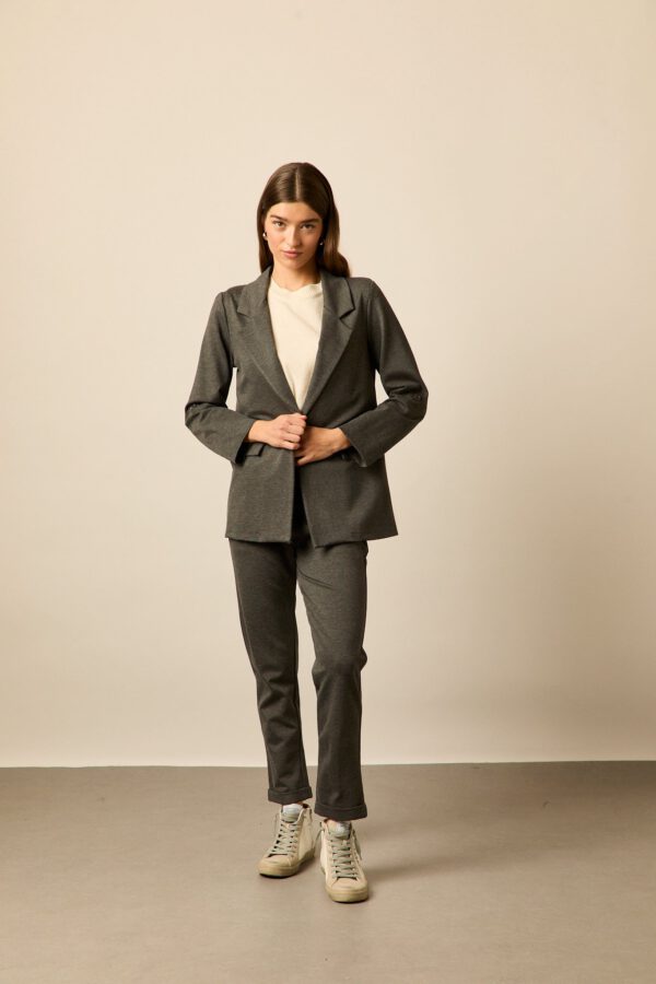 Blazer sastre larga gris - Image 3