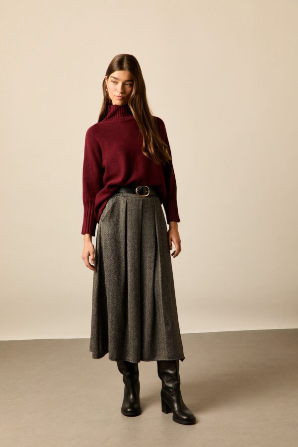 Falda midi espiga - Image 7