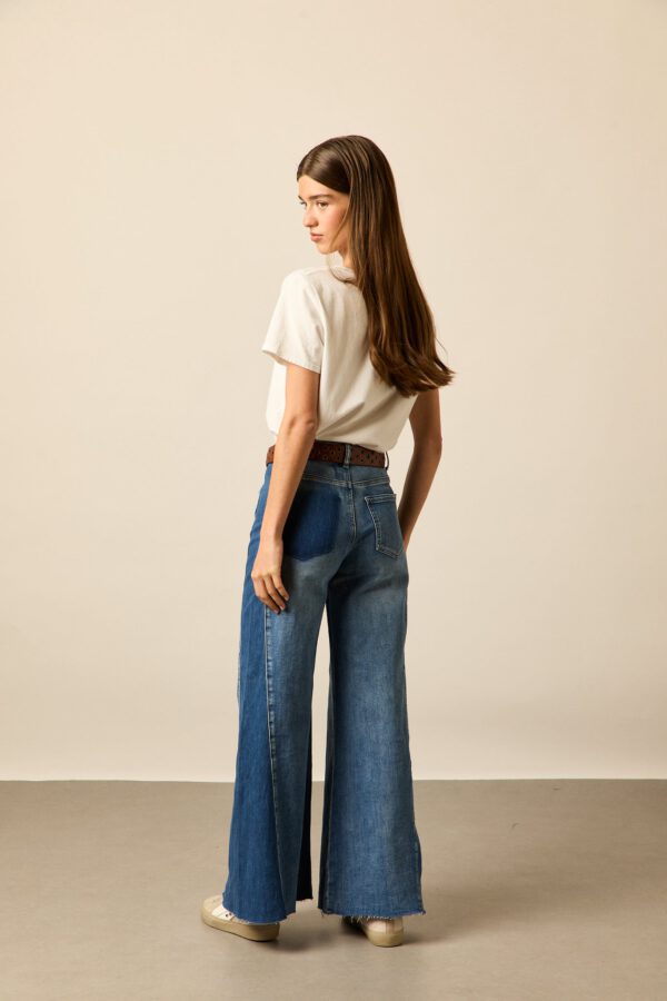 Jeans anchos bicolor - Image 8