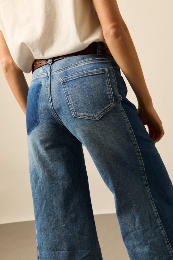 Jeans anchos bicolor - Image 7