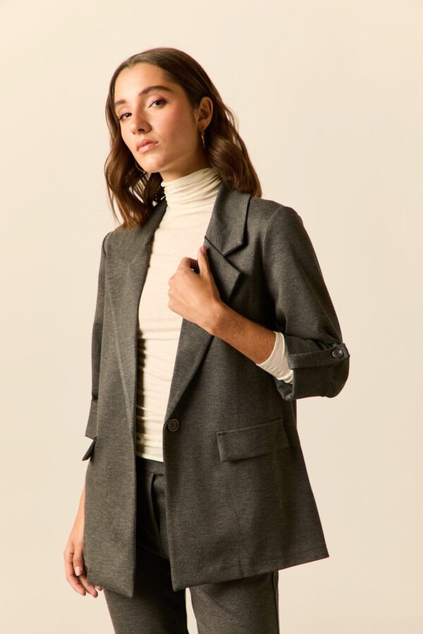 Camiseta segunda piel con cashmere crema - Image 2