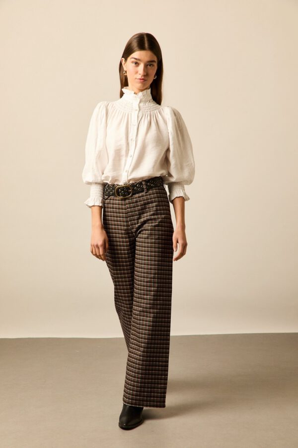 Blusa cuello volantes blanca - Image 3